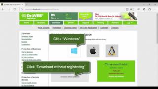 How to download the distribution of Dr.Web Security Space 11 without u