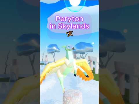 Peryton in Skylands! 🦌⛅ Feather Family #FeatherFamily #Roblox #RobloxShorts