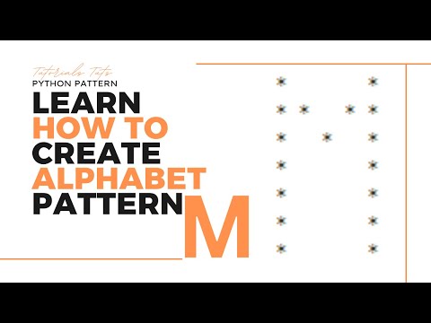 M Pattern With Using For Loop Python