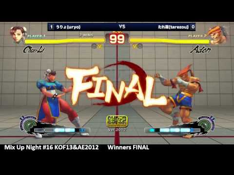 MUN#16 - Uryo (Chun-Li) vs. Tarezou (Adon) - AE Top 8 Winners Final