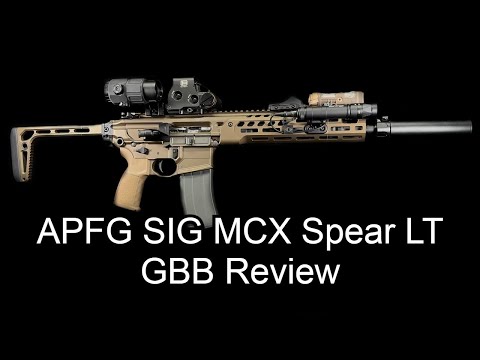 Airsoft APFG SIG MCX Spear LT 11.5 in GBB Review