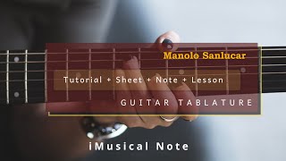 Guitar TAB - Manolo Sanlucar : Andares Gitanos | Tutorial Sheet Lesson #iMn