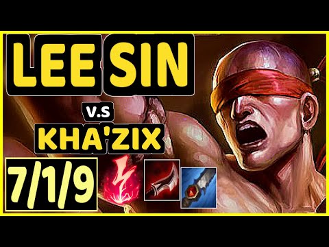SKEANZ (LEE SIN) vs KHA'ZIX - 7/1/9 KDA JUNGLE CHALLENGER GAMEPLAY - EUW