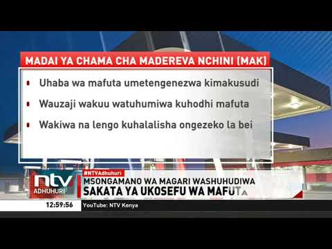 Chama cha madereva kinadai kuna njama kati ya wauzaji wa mafuta na maafisa wa sekta ya kawi