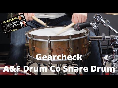 A&F DrumCo Snare Drum Podcast Review (sorry in German for the Podcast) In depth Review!