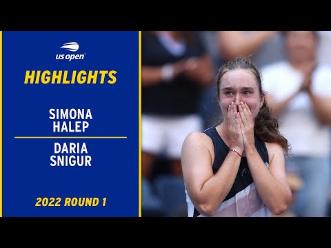 Simona Halep vs. Daria Snigur Highlights | 2022 US Open Round 1
