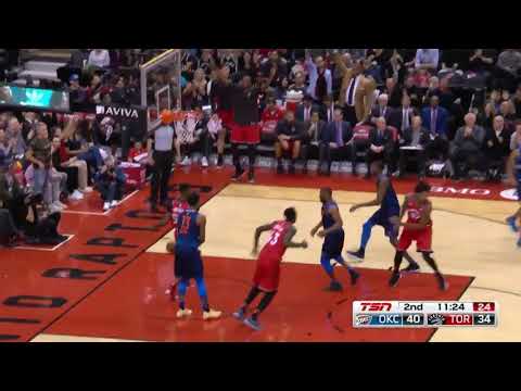 Birthday buckets! From CJ Miles/ Toronto Raptors vs Oklahoma city thunder