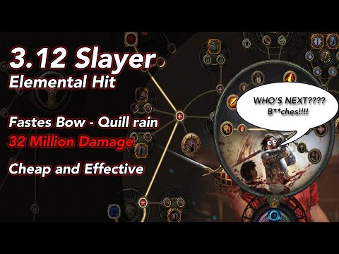 3.12 Slayer Elemental Hit / 32 Mil dps/ Quill rain - Fastest and Strongest Bow Build!