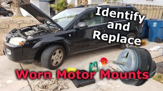 Diagnosing and Replacing Motor Mounts / Engine Mounts (Saturn Vue / Honda Engine)