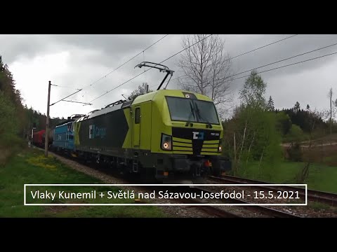 Vlaky na trati 230 (Sázavka - Světlá n.Sázavou-Josefodol) - 15.5.2021