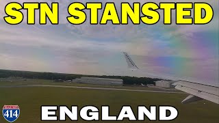 RyanAir Boeing 737 Landing London STN Stansted, England