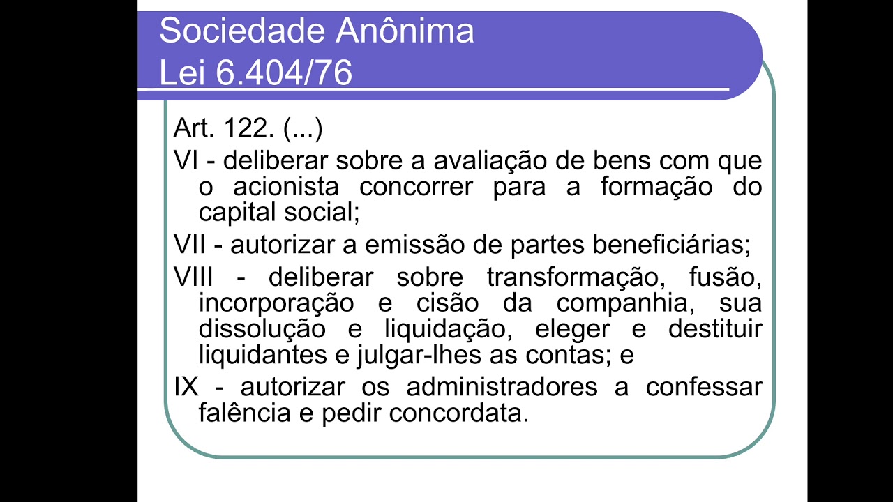 DIREITO SOCIETÁRIO: parte 7