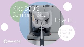Install your child in forward facing