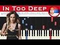 Tijana Bogićević In Too Deep Serbia 2017 Piano Tutorial