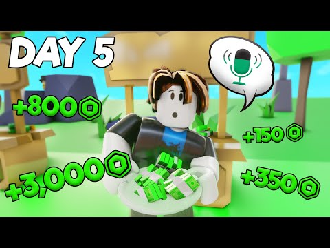 My Journey from ZERO to $10,000 ROBUX on an ALT..