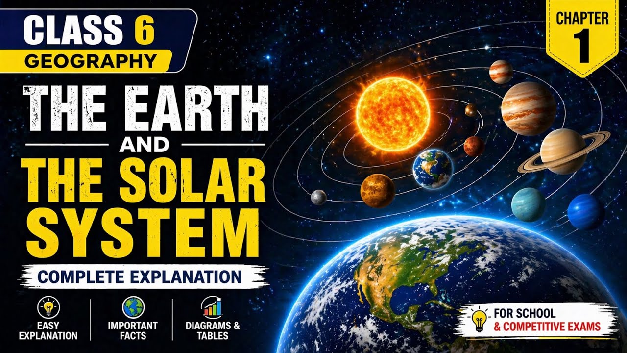 👉 “Chapter 1: The Earth in the Solar System (Class 6 Geography) – Complete Exam-Oriented