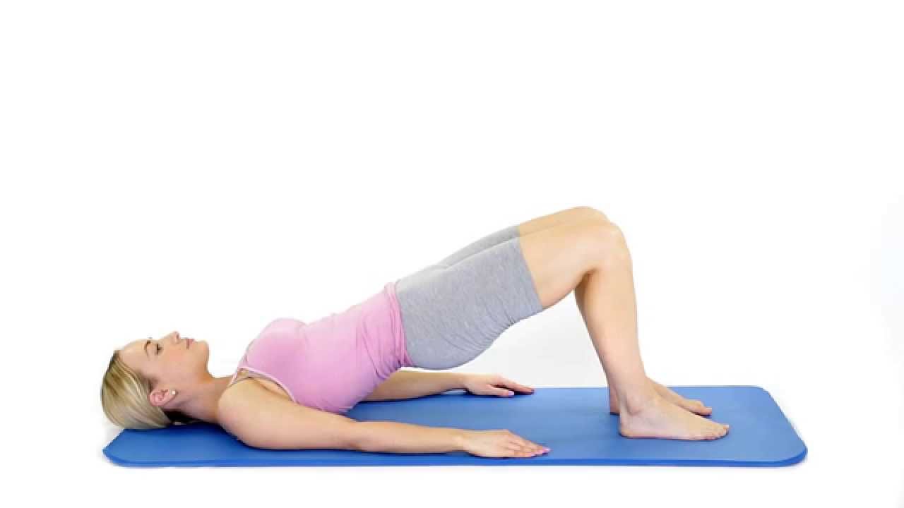 Pilates Shoulder bridge Spine curls - YouTube