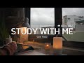 2 HOUR STUDY WITH ME Calm Piano ️ Rain Sound ️ Pomodoro 50 10 Rainy Day Spring 2024