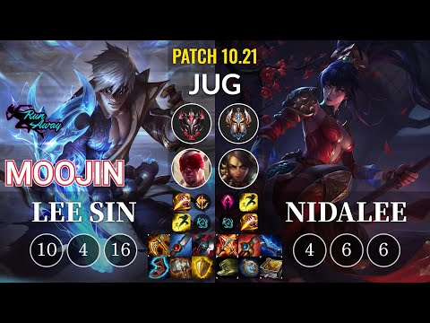 RNW Moojin Lee Sin vs Nidalee Jungle - KR Patch 10.21