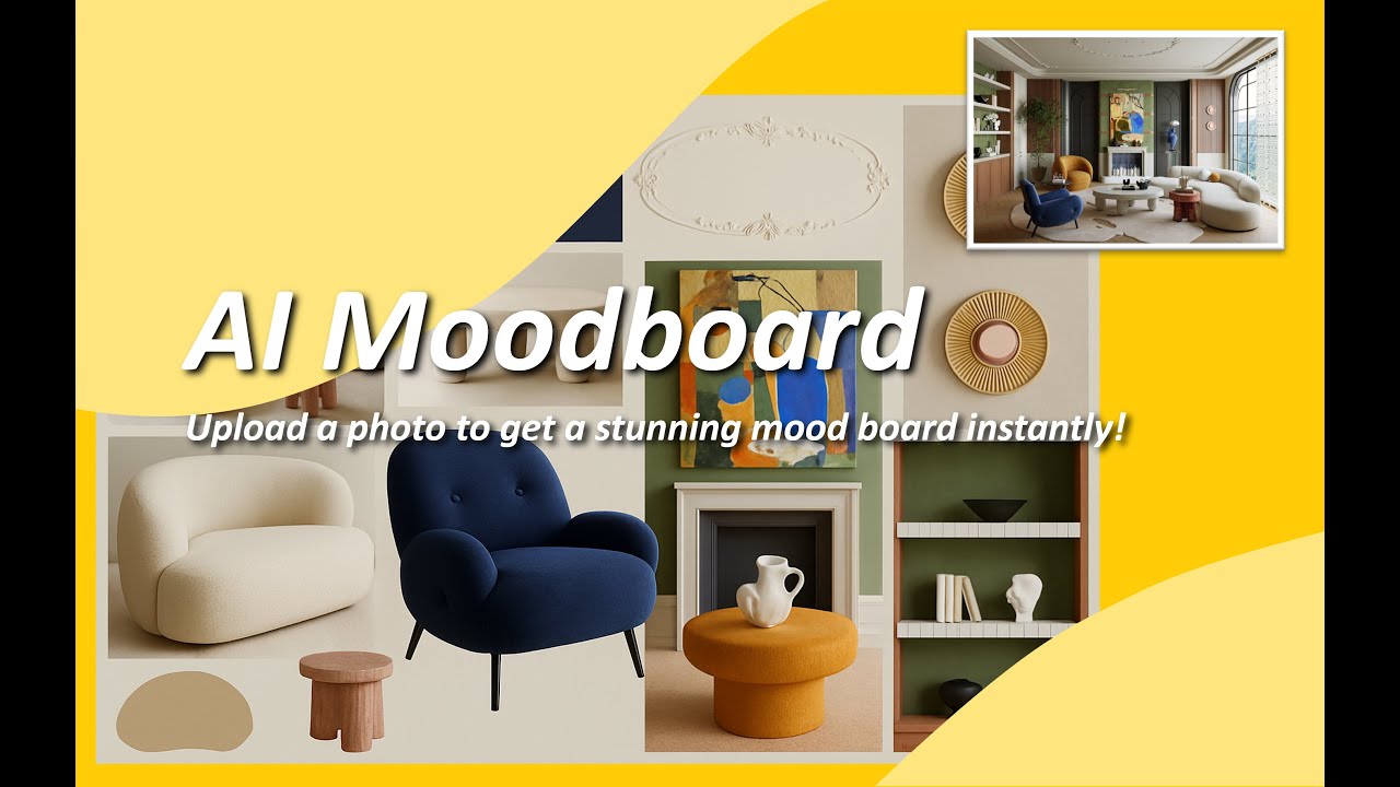 AI Moodboard - Upload a photo to get a stunning mood board instantly!