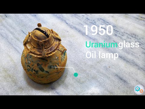 1950 Uranium glass oil lamp Restoration | 15 MIN RESTORATION
