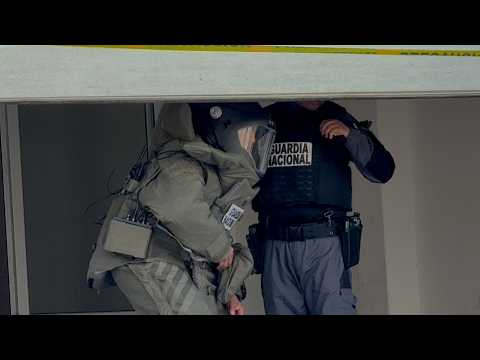 EQUIPO ANTI-B0MBA DE LA GUARDIA NACIONAL INCURSIONA EN RESIDENCIA EN LA COLONIA LOS PINOS