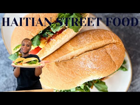 How To Make Haitian Fried Eggs Sandwich | HAITIAN STREET FOOD
