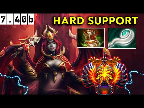 Queen Of Pain Immortal Hard Support - Dota 2 Patch 7.39e Pro Pub Full Gameplay