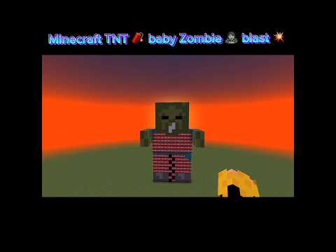 EPIC Minecraft: Terrifying TNT Zombie Blast! 😱🔥 #shorts