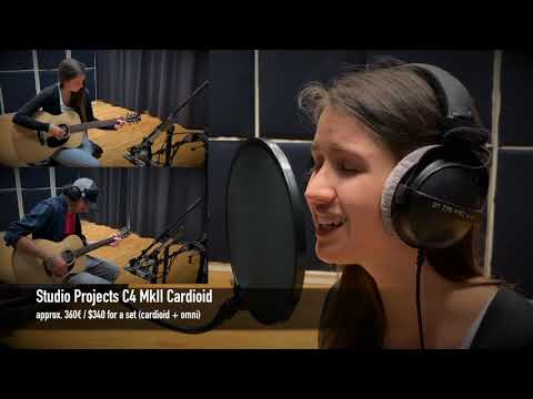 SE ELECTRONICS SE8 vs RODE NT5 vs OKTAVA MK012 vs STUDIO PROJECTS C4 - Song/Vocal/Guitar Shoot Out