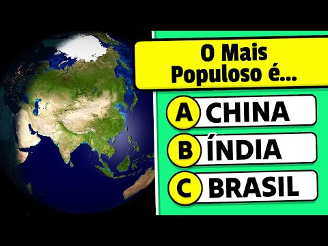 Quiz de Geografia Mundial | 50 Perguntas - Você é Bom em Conhecimentos de Geografia? 🌍🤔
