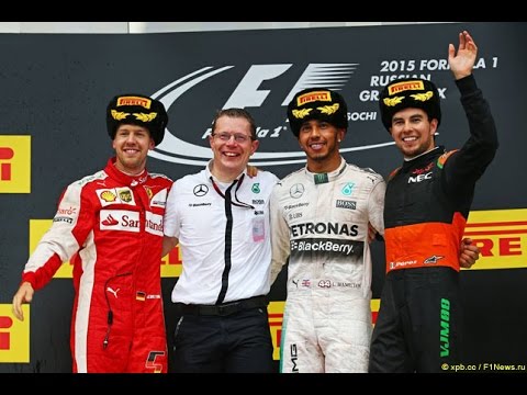 PODIUM OF RUSSIAN GP 2015 F1