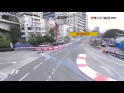 Massa crash practice F1 monaco 2013