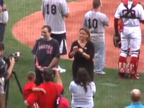 Autistic Man Singing National Anthem Gets Some Help
