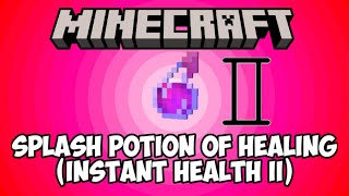 Minecraft: How to Make Splash Potion of Healing (INSTANT HEALTH II) | Easy Potions Guide