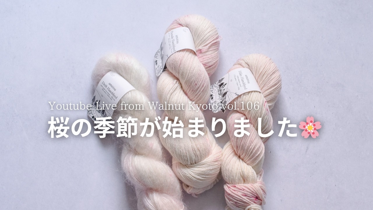 桜の季節が始まりました🌸 [Youtube Live from Walnut Kyoto vol.106]