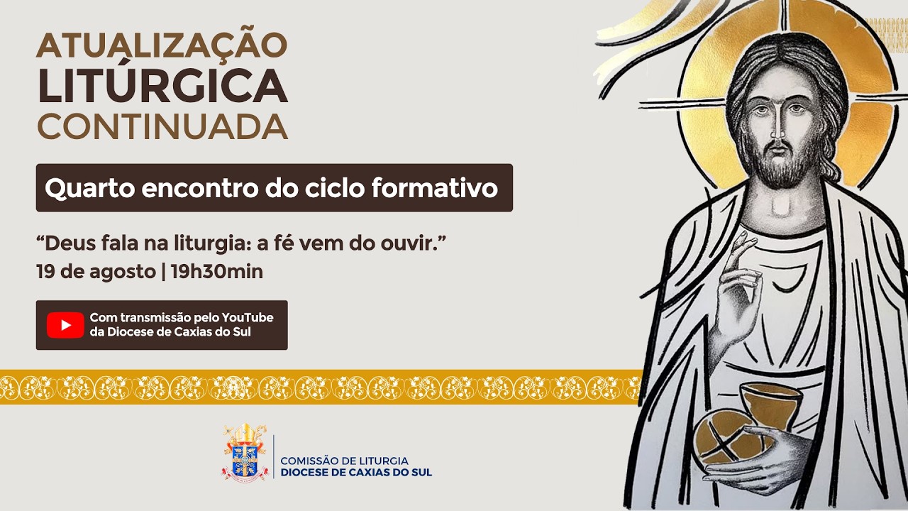 Foto de capa da notícia Atualização Litúrgica | 4º Encontro | “Deus fala na liturgia: a fé vem do ouvir.”
