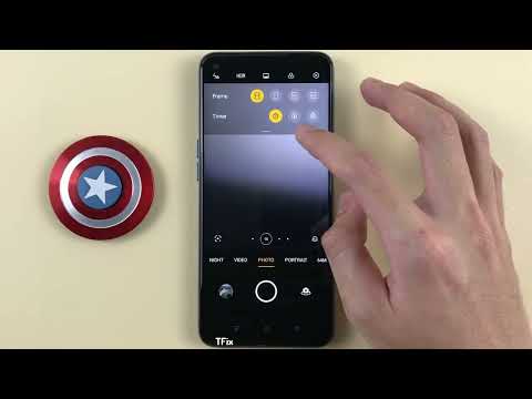 How to use the volume button to take photos and zoom in the camera on Realme 6 Android 11