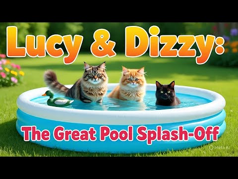 Lucy & Dizzy: The Great Pool Splash Off 🐱💦