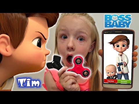 Calling The Boss Baby Brother Tim *OMG* He Answered & FREE FIDGET SPINNER GIVEAWAY