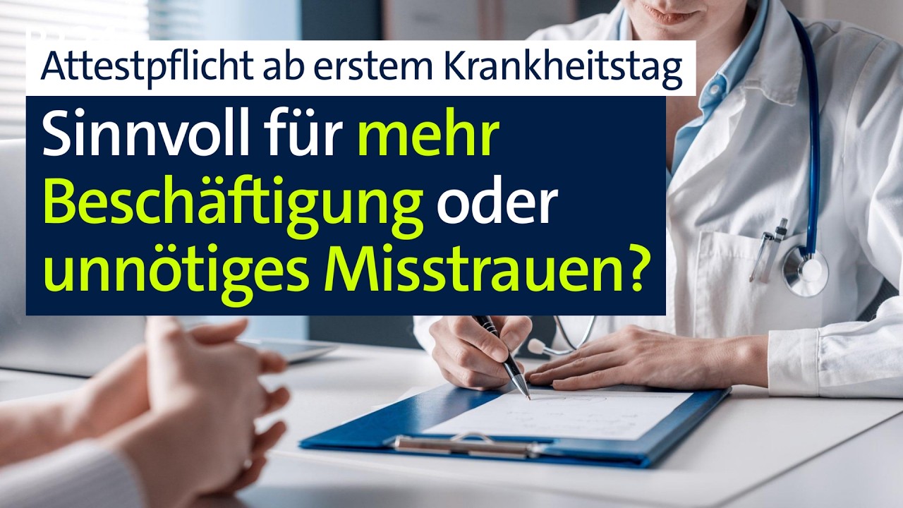 Attestpflicht ab erstem Krankheitstag: Das sagen bayerische Unternehmen | mehr/wert | BR24