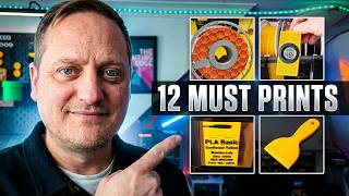 12 ESSENTIAL printed accessories for your Bambu P2S 3D Printer