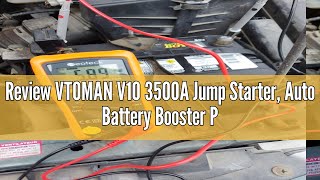 Review VTOMAN V10 3500A Jump Starter, Auto Battery Booster Power Pack, Portable Car Starter (9.5L Ga