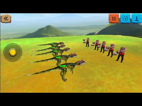 Cryolophosaurus vs Headless Giant Fight Scene - Animal Revolt Battle Simulator