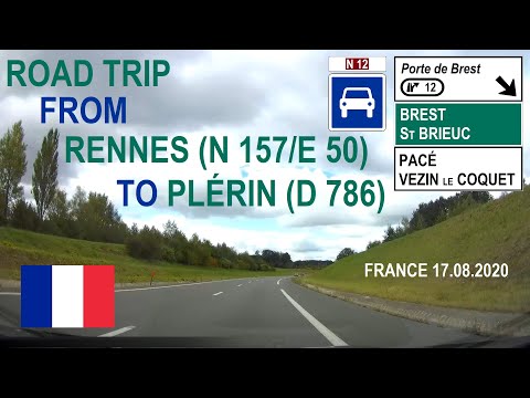 ROAD BY STEVČA - ROAD TRIP RENNES (N 157/E 50) / PLÉRIN (D 786) 08.2020