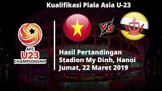 Timnas U-23 Vietnam Menang Telak atas Brunei, Indonesia Beranjak dari Dasar Klasemen Grup K