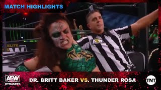 Dr. Britt Baker and Thunder Rosa Face Off in a Bloody Match