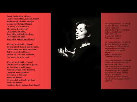 Undzer orem shtetl, nebakh, brent! NECHAMA LIFSHITZ