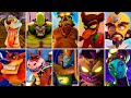 All Boss Fights No Damage PS5 Crash Bandicoot Games 4K 60FPS No Commentary