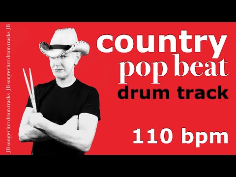 Country Pop Beat 110 bpm - Country Drum Backing Track - #24